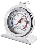 Oven Thermometer Digital Stainless Steel Oven Monitoring Thermometer 100 to 600 Degrees F Temperature Range (2 Pack)