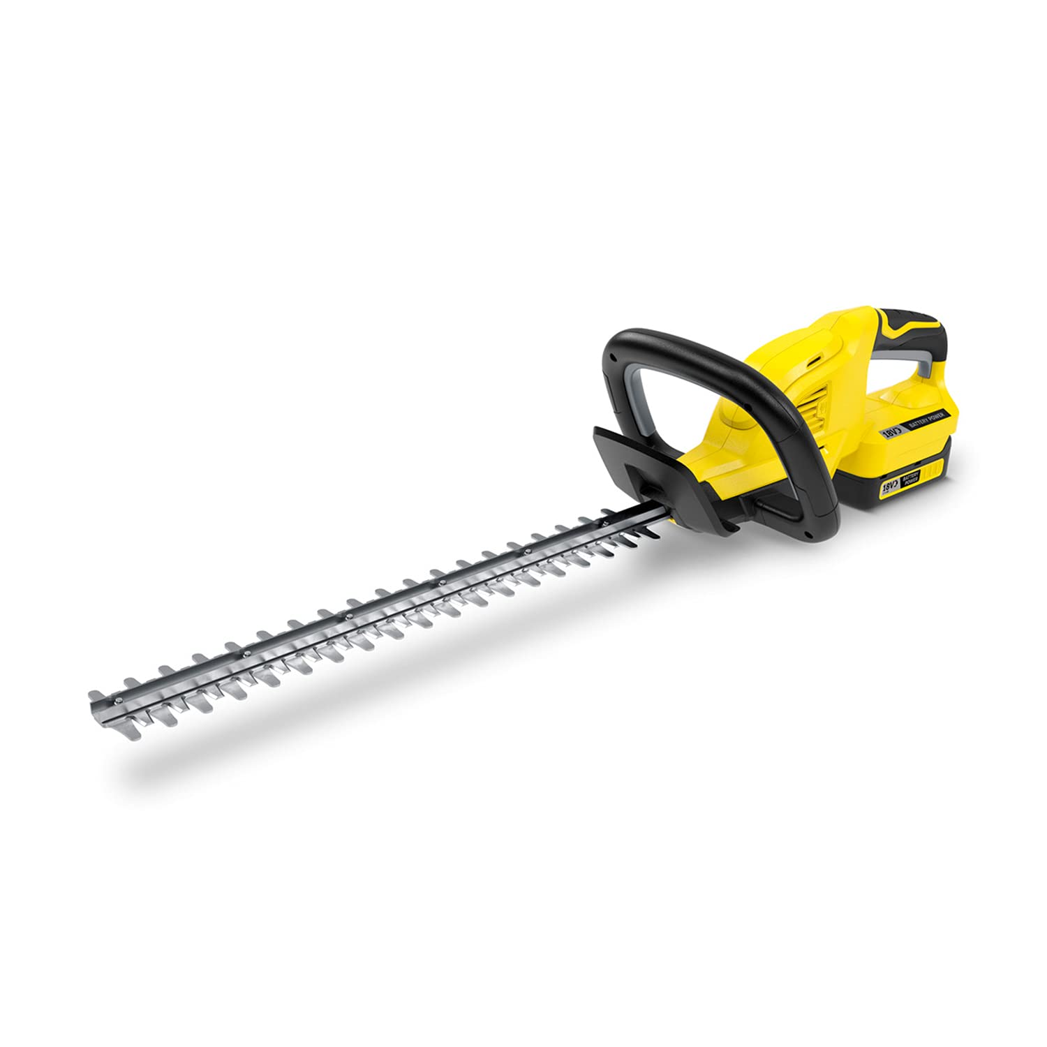 Kärcher 18 V Cordless Hedge Trimmer HGE 18-45, Cutting Length: 45 cm, Diamond-ground Blade, Weight: 2.68 kg, Power: Max 250-500 m, Can be Used with The 18 V Battery, Battery not Included