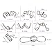 Teenitor Brain Teasers for Kids, 24 Pieces Wire Puzzles,IQ Toys Brain Teaser Toys Metal Wire Puzzles IQ Test Mind Game Toys Gift for Kids and Adults Shipping by FBA