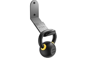 veimia Kettle Bell Wall Rack, Wall Mounted Kettle Bell Storage Hanger, Gym Storage Mount for many Size Kettlebell, Kettlebell Rack with rubber mat is choice for home or commercial gyms
