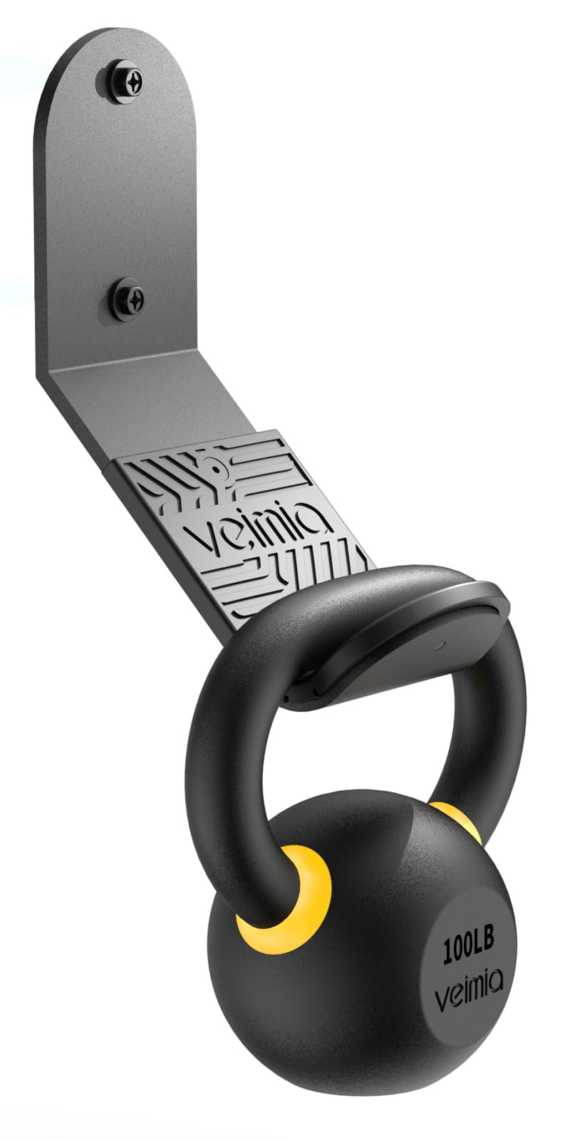 Photo 1 of veimia Kettle Bell Wall Rack, Wall Mounted Kettle Bell Storage Hanger, Gym Storage Mount for Many Size Kettlebell, Kettlebell Rack with Rubber mat is Choice for Home or Commercial Gyms