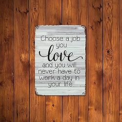 LUIJORGY Metal Tin Sign Love Quote Poster Metal