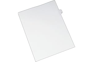 Avery Individual Legal Exhibit Dividers, Allstate Style, G, Side Tab, 8.5 x 11 inches, Pack of 25 (82169)