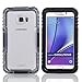 Galaxy Note 5 Waterproof Case, Vcloo® 20ft Full Sealed Galaxy Note 5 Waterproof Case, Dust Proof, Snow Proof, Shock Proof Case, Heavy Duty Protective Carrying Cover Case for Galaxy Note 5 (Black)
