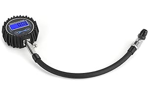 Aumotop 200PSI Tire Pressure Gauge Monitoring LCD Digital Display 4 Units for Car Auto Motorcycle, Accurate Reading, for Prop