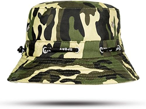 Smirk Sumer Fashion Classic Camouflaged Wide Brim Fishing Hat for Women and Men Bucket Hats Outdoor Activities