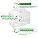 Large Clear Window Bird Feeder - Three Section Removable Multi-Purpose Slide Tray with Breathe Holes. Best See Wild Birds Up Close!