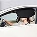 Car Window Sunahde TFY Car Interior Roof Handle Mounted Sun Blocker & Sunshade - Silver