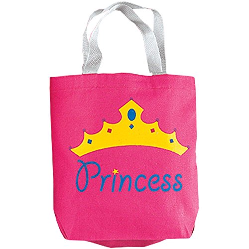 Fun Express Princess Canvas Tote Bags - 12 Pieces