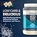 Ketologie Collagen Keto Shake (Vanilla) - with Coconut Oil, Grass Fed Hydrolyzed Collagen Peptides Type I & III, Low Carb High Fat, Lactose Free, Gluten Free, Soy Free, 28.5oz
