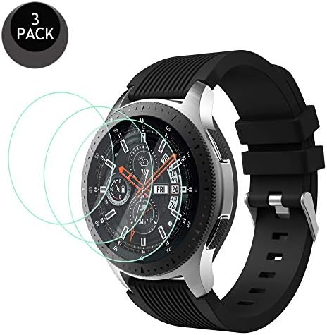 Cyeeson [3PC Protective Film for Samsung Galaxy Watch 46MM Screen Protector, 2.5D Tempered Glass Film