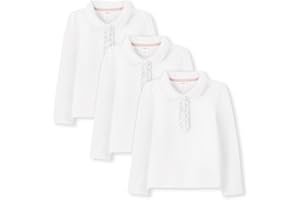 Gymboree Girls and Toddler Long Sleeve Ruffle Polo Shirt Multipack