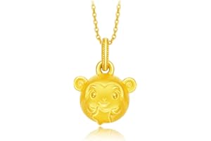 CHOW TAI FOOK 999 Pure 24K Gold Chinese Zodiac Rounded Face Pendant