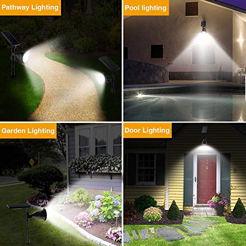 image for DS Lighting Outdoor Solar Spotlights, Super Bright 18 LED Security Lig