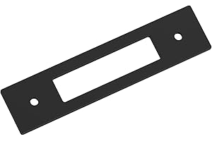 Amerock Medora 3-3/4 inch (96mm) Center-to-Center Rectangle Matte Black Cabinet Pull Backplate, BP37782MB