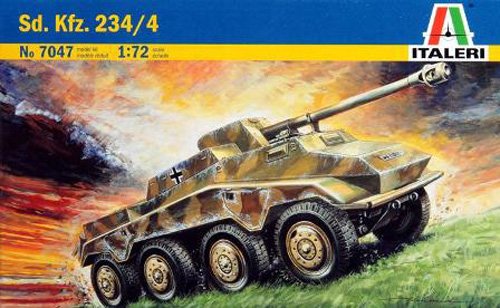 Italeri 1:72 Sd.kfz.234/4 WWII Reconnaissance Vehicle # 7047