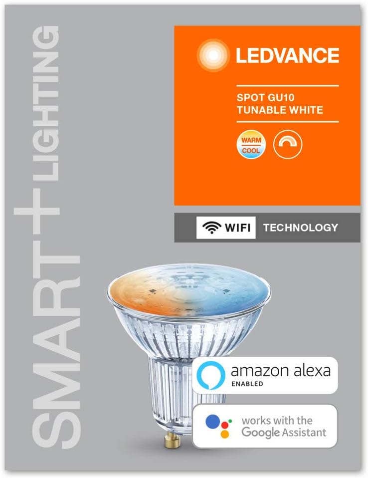 LEDVANCE Smart LEDReflector Lamp with WiFi Technology, Base: GU10, Tunable White (2700-6500K), Di mmable - Image 3