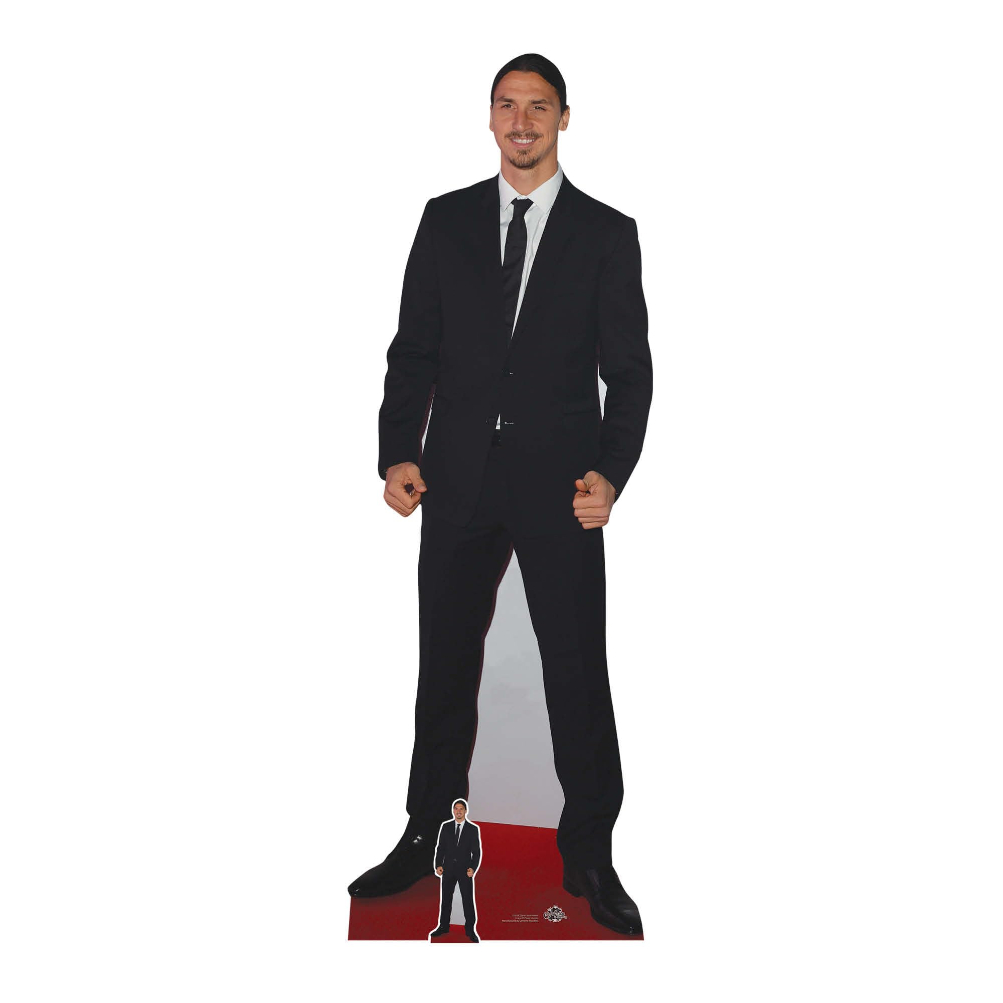 STAR CUTOUTS CS820 Zlatan Ibrahimovic Lifesize Cardboard Cutout/Stand Talking Point, Fun for Events and Parties with Free Mini Standee, Solid, Multicolour, Regular
