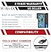 PWR+ Replacement Fast Charger Adapter Compatible with Tab DC Quick Charge 3.0 Power Cord UL Listed