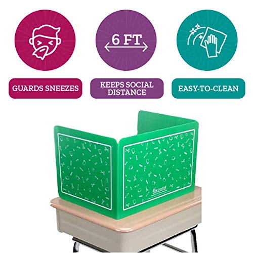 Really Good Stuff Plastic Privacy Shields for Student Desks Set of 6