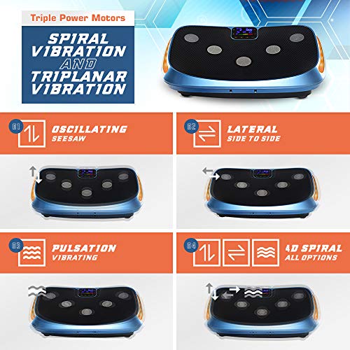 LifePro Rumblex 4D Vibration Plate Exercise Machine Triple Motor