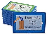 Lunchbox Love Notes for Kids by Say Please. 96 positive lunch notes and fun trivia for your child's school lunchbox, backpack, or binder. (Volumes 9-16)