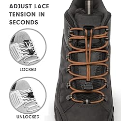 Xpand No Tie Elastic Boot Laces. Heavy Duty Round