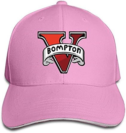 Adjustable Hip Hop Rapper YG Bompton Twill Sandwich Cap Pink