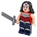 LEGO DC Comics Super Heroes Minifigure - Wonder Woman Dark Blue with Sword New 52 (76026)