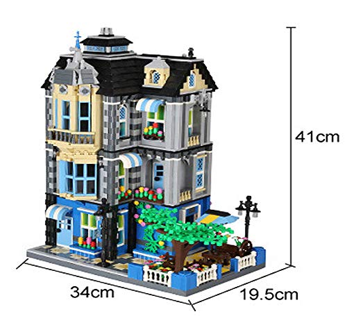 Cafe mit Biergarten Bausteine Haus, Modular Building, 2313 Klemmbausteine – Bild 6