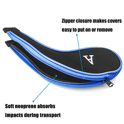 Aree Golf Club Covers,Neoprene Zippered Headcover For Golf Club Iron Head Covers Set For All Standard Clubs 10 PCS