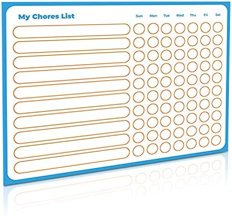 Weekly Magnetic Calendar for Refrigerator – Family Magnetic Weekly Planner – 16 x 12-inch Dry Erase Board for The Fridge with Bonus 8 Markers – Daily Dry Erase Calendar