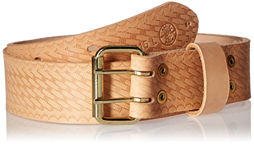 Klein Tools 5415L Heavy-Duty Embossed Leather Tool Belt, Large