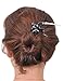 Marycrafts Black Buffalo Horn Swallow Bird Hair Fork, Hairfork, Hair Pin, Hairpin, Hair Accessory Toy Handmade 4.72