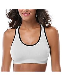 MIRITY - Sujetador deportivo para mujer con espalda cruzada - Sujetador deportivo para entrenamiento de impacto medio