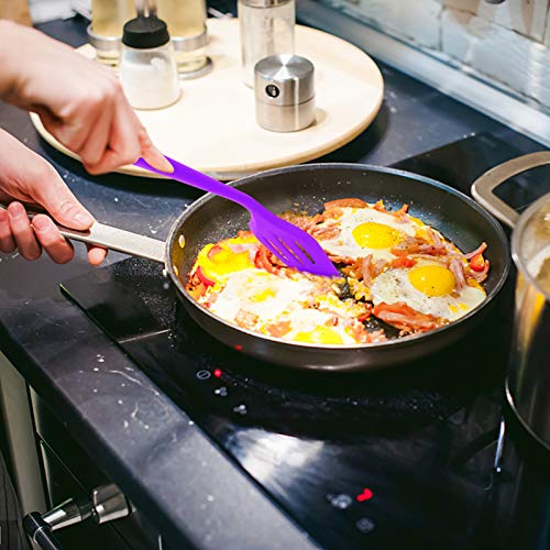 MJIYA Silicone nonstick spatulas, Food Grade Slotted Turner, High Heat
