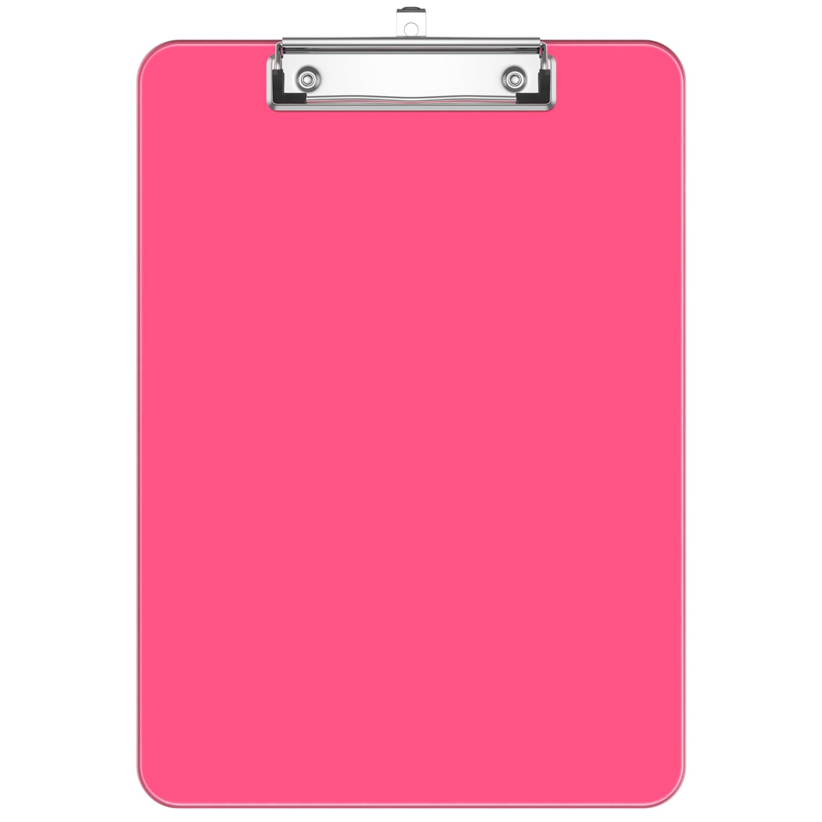 Hnogri Plastic Clipboards, Red Clip Board Standard A4 Letter Size for Classroom, Students, Office Supply, with Low Profile Clip, Size 12.5 x 9 in