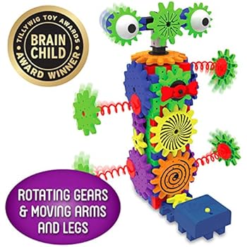 The Learning Journey Techno Gears STEM Construction Set - Wacky Robot (60+ pieces) - Learning Toys & Gifts for Boys & Girls Ages 6 Years and Up