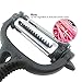 Fruit Peeler 3 in 1 Multifunctional Peeler, 360 Degree Swivel Vegetable Fruit Peeler - Non-slip Comfortable Handle