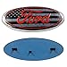 99 Carpro F150 Front Grille Tailgate Emblem for Ford, 9 inch American Flag Oval Decal Badge Nameplate for FORD 2004-2014 F250 F350, 11-14 Edge, 11-16 Explorer, 06-11 Ranger (US Flag Emblem 2)