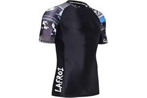 LAFROI Men's Long Sleeve UPF 50+ Baselayer Skins Performance Fit Compression Rash Guard-CLY02D
