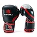 Sanabul Essential Gel Boxing Gloves for Men & Women, Kickboxing MMA, Muay Thai Gloves and Heavy Bag Training Punching & Sparring, Black/Red 10 oz