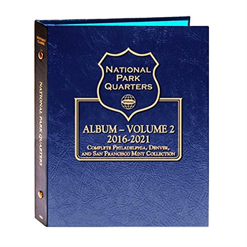 Whitman US National Park Quarter Coin Album 2016 - 2021 P, D & S Mints Volume 2 #3059