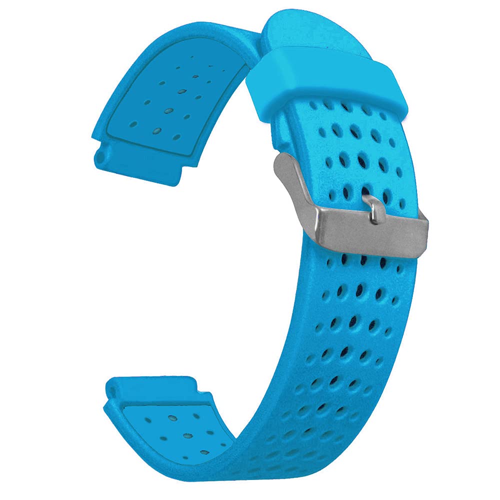 AISPORTS Compatible with Garmin Forerunner 235 Lite Strap Silicone, Soft Breathable Silicone Strap Sport Wristband Replacement Strap for Garmin Forerunner 220/230/235/620/630/735/Approach S20/S5/S6