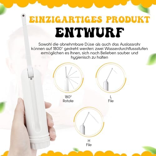 Elektrisches Portable Bidet - Intimdusche für Wochenbett, Po Dusche für Reisen, Mobiles Reise Bidet & Poduschesche für Hygiene nach der Geburt, Wiederaufladbar, Sanfte Reinigung