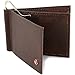 Alpine Swiss Mens Deluxe Leather Money Clip Spring Front Pocket Wallet Brown