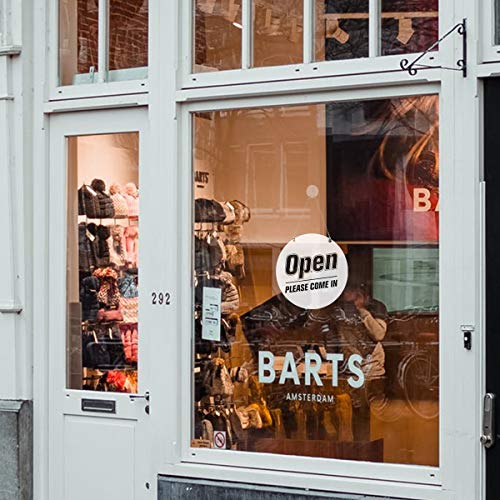 Will Return Sign, Open Sign, 2 Pack Double Side Will Return Clock/Date Sign & Open Please Come in Sign Store Sign Business Sign with Chain for Door Window Restaurant Bar Retail Barber Shop Salon Shop - Thumbnail 7