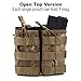 Outry M4 M16 AR-15 Type Magazine Pouch Mag Holder - Triple/Double/Single Airsoft MOLLE Mag Pouch - Open Top Version - Double - Multicam/CP