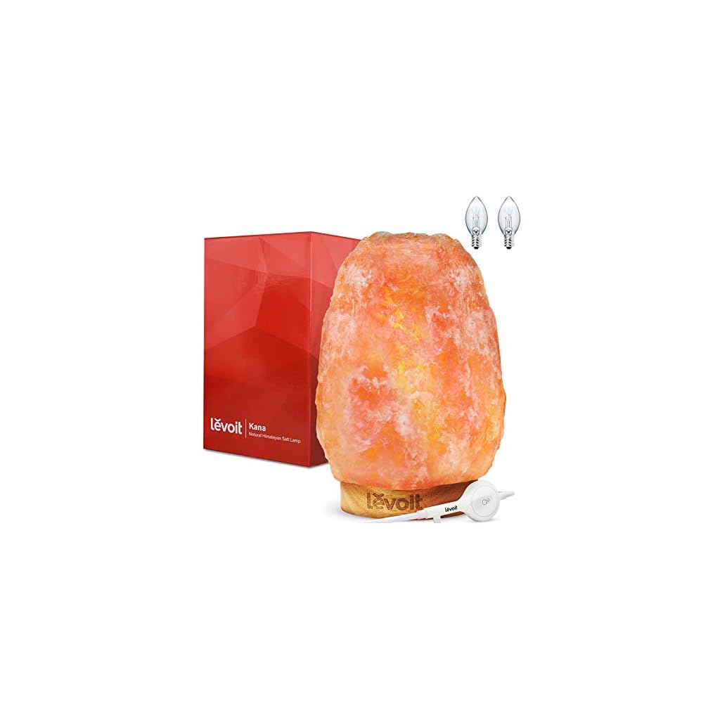 Levoit Salt Lamp, Himalayan/Hymilain Sea Salt Lamps, Pink Crystal Large