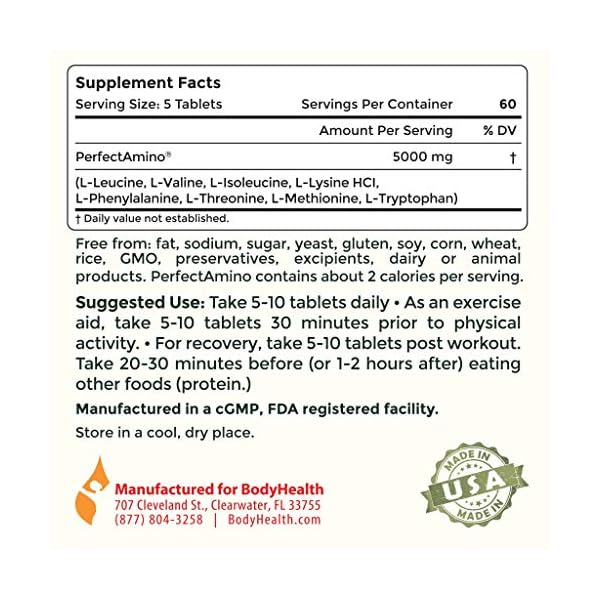 BodyHealth PerfectAmino (300 Tablets) 8 Essential Amino Acids